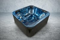 Exklusiver Outdoor-Whirlpool in Ocean Blue/Teak für...