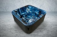 Outdoor-Whirlpool Ocean Blue/Teak - der perfekte Begleiter für entspannende Stunden