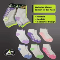 Athletech 6 Paar Kinder-Low-Cut-Sportsocken, ca....