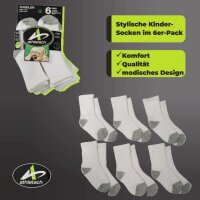 Athletech 6 Paar Kinder Sport-Socken mit hohem Bund, ca....