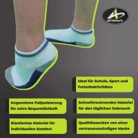 Highlights der Athletech 6 Paar Low-Cut-Sportsocken für Kinder 3-5 Jahre bis Gr. 34 bunt