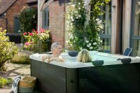Purehaven MSpa Whirlpool Oslo Plus 2025, 180x180x65cm, 6 Personen, 140+8 Massagedüsen, PTC-Heizung, UVC, LED, Thermoabdeckung, App-Steuerung