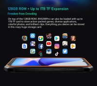 Blackview BV6200Pro Schwarz Rugged Smartphone, Outdoorhandy mit 8 GB RAM und 128 GB Speicher