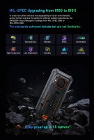 Blackview BV6200Pro Schwarz Rugged Smartphone, Outdoorhandy mit 8 GB RAM und 128 GB Speicher