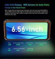 Blackview BV6200Pro Schwarz Rugged Smartphone, Outdoorhandy mit 8 GB RAM und 128 GB Speicher
