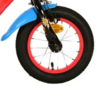 Volare Spider-Man Kinderfahrrad - Jungen - 12 Zoll - Blau/Rot