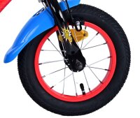 Volare Ultimate Spider-Man Kinderfahrrad - Jungen - 12 Zoll - Blau/Rot - Zweihandbremsen