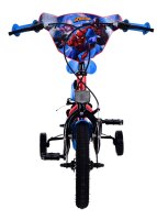 Volare Ultimate Spider-Man Kinderfahrrad - Jungen - 12 Zoll - Blau/Rot - Zweihandbremsen