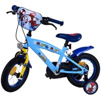 Volare Spidey Kinderfahrrad - Jungen - 12 Zoll - Blau - Zweihandbremsen