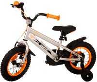 Volare Rocky Kinderfahrrad - Jungen - 12 Zoll - Grau
