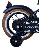 Volare Black Cruiser Kinderfahrrad - Jungen - 12 Zoll - Schwarz