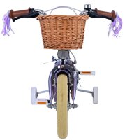 Volare Blossom Kinderfahrrad - Mädchen - 12 Zoll - Lila - Zwei Handbremsen
