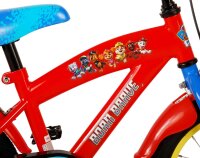 Volare Paw Patrol Kinderfahrrad - Jungen - 14 Zoll - Rot/Blau