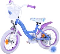 Volare Disney Frozen 2 Kinderfahrrad - Mädchen - 14 zoll- Blau / Lila