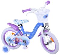Volare Disney Frozen 2 Kinderfahrrad - Mädchen - 14 zoll- Blau / Lila