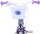 Volare Disney Frozen 2 Kinderfahrrad - Mädchen - 14 zoll- Blau / Lila