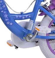 Volare Disney Frozen 2 Kinderfahrrad - Mädchen - 14 Zoll - Blau/Lila - Zweihandbremsen