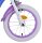 Volare Disney Frozen 2 Kinderfahrrad - Mädchen - 14 Zoll - Blau/Lila - Zweihandbremsen