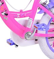Volare Disney Minnie Kinderfahrrad - Mädchen - 14 Zoll - Rosa - Zwei Handbremsen