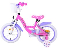 Volare Disney Minnie Kinderfahrrad - Mädchen - 14 Zoll - Rosa - Zwei Handbremsen