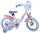 Volare Disney Stitch Kinderfahrrad - Mädchen - 14 Zoll - Creme Koralle Blau - Zweihandbremsen