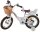 Volare Blossom Kinderfahrrad - Mädchen - 14 Zoll - Weiß