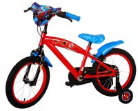 Volare Ultimate Spider-Man Kinderfahrrad - Jungen - 16 Zoll - Blau/Rot - Zwei Handbremsen