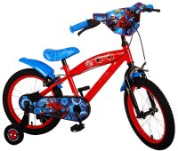 Volare Ultimate Spider-Man Kinderfahrrad - Jungen - 16 Zoll - Blau/Rot - Zwei Handbremsen
