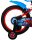 Volare Ultimate Spider-Man Kinderfahrrad - Jungen - 16 Zoll - Blau/Rot - Zwei Handbremsen