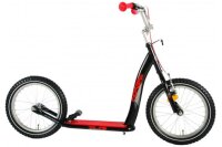 Volare Roller 16 Zoll Schwarz Rot - Der perfekte Begleiter für abenteuerliche Fahrten und den Schulweg!