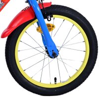 Volare Paw Patrol Kinderfahrrad - Jungen - 16 Zoll - Rot - Zwei Handbremsen