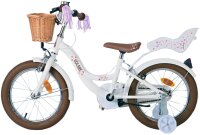 Volare Blossom Kinderfahrrad - Mädchen - 16 Zoll - Weiß - Zweihandbremsen