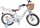 Volare Blossom Kinderfahrrad - Mädchen - 16 Zoll - Weiß - Zweihandbremsen