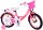 Volare Ashley Kinderfahrrad - Mädchen - 16 Zoll - Rosa/Rot