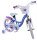 Disney Frozen 2 Kinderfahrrad - Mädchen - 16 Zoll - Blau/Lila - Zweihandbremsen