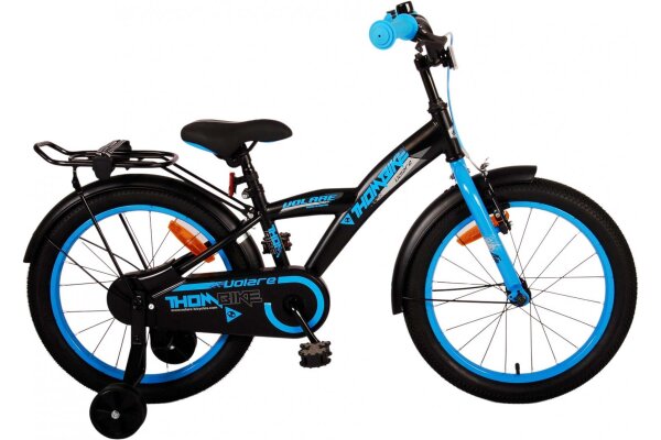 Volare Thombike Kinderfahrrad - Jungen - 18 Zoll - Schwarz Blau