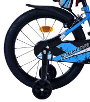 Volare Sportivo Kinderfahrrad - Jungen - 18 Zoll - Blau Schwarz - Zweihandbremsen