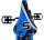 Volare Sportivo Kinderfahrrad - Jungen - 18 Zoll - Blau Schwarz - Zweihandbremsen