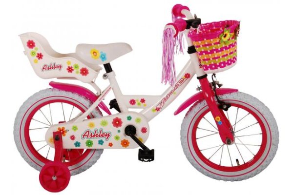 Volare Ashley 14-Zoll-Kinderfahrrad mit Handbremse und Rücktrittbremse