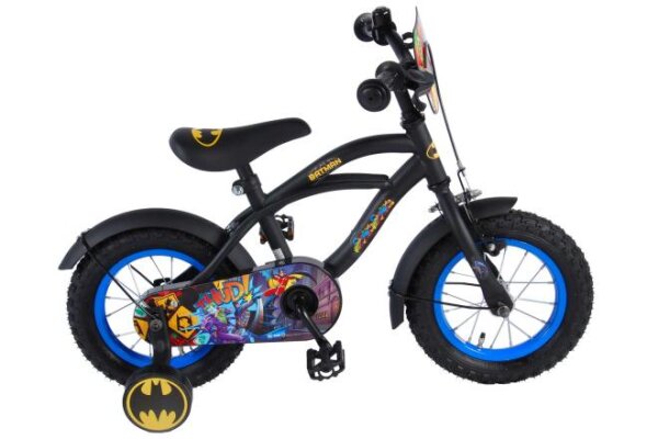 Batman 12-Zoll Kinderfahrrad mit Handbremse und Rücktrittbremse