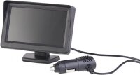 Lescars Rückfahrkamera PA-470 Monitor für Zigarettenzünderanschluss