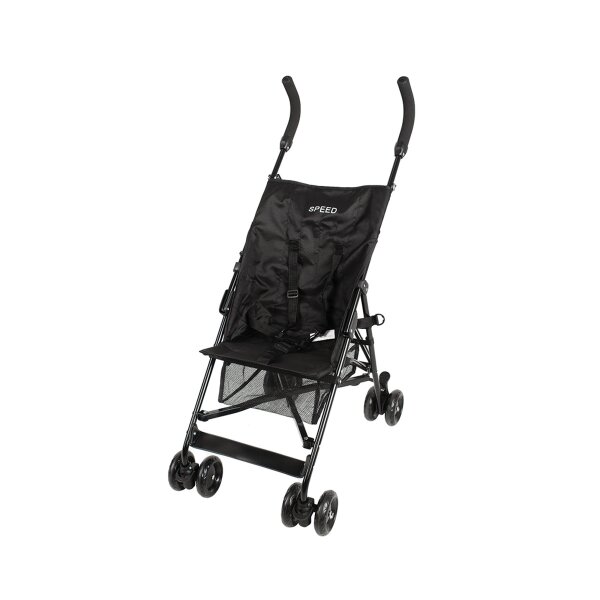 Babytrold Buggy schwarz Ansicht im Profil