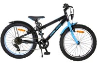 Volare Rocky 20 Zoll Kinderfahrrad, schwarz mit blauen...