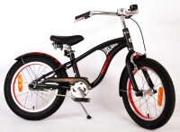 Mattschwarzes Miracle-Fahrrad mit Ständer und bequemem Sattel