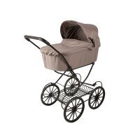 TRILLE Classic Nostalgie Puppenwagen in Sandfarbe mit...