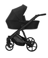 Ansicht von Links eines modernen Kinderwagens.