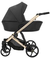 Ansicht von Links eines modernen Kinderwagens mit...