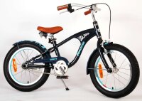 Mattblaues Miracle-Fahrrad mit Ständer und bequemem Sattel