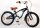 Mattblaues Miracle-Fahrrad mit Ständer und bequemem Sattel