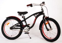 Mattschwarzes Miracle-Fahrrad mit Ständer und bequemem Sattel